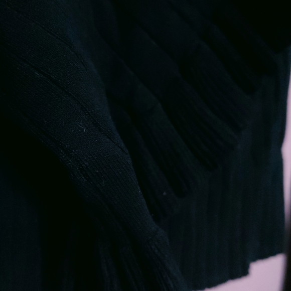 Line + Dot Revolve Jill Ribbed Knit Bell Sleeve Ruffle Sweater - Picture 12 of 15